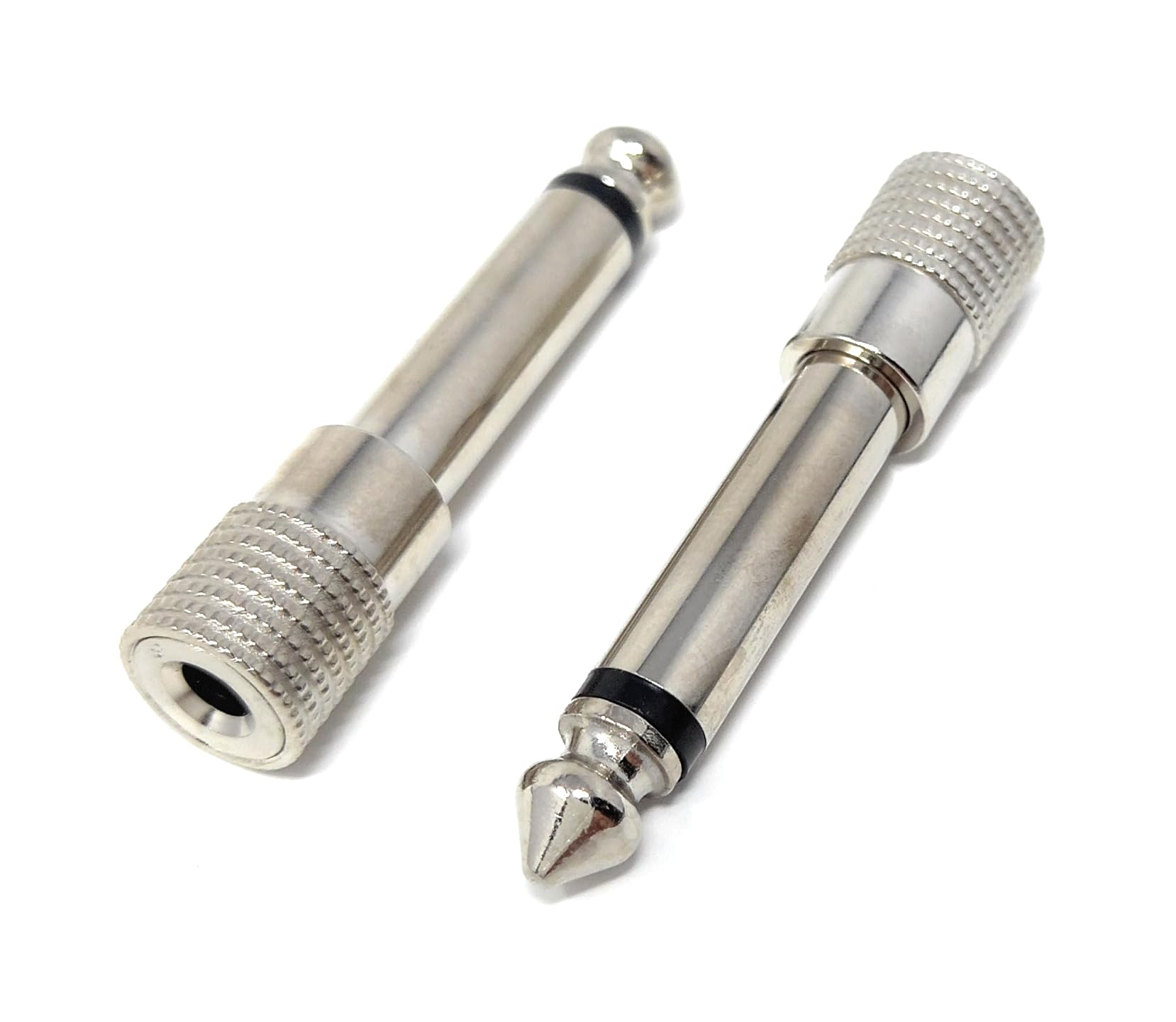 DRUT 6.35mm Mono Jack Plug to 3.5mm Stereo Socket Adapter Cable Converter Audio Adapter