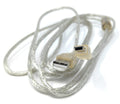 2m Mini USB to USB 24AWG 2.0 Hi-Speed 2.0 A-Male to Mini-B 5pin Cable Power & Data Lead 6,5ft Clear