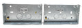2 Gang Metal Surface Mount Back Box Pattress Box (25mm Deep) Fitted With Earth Terminals