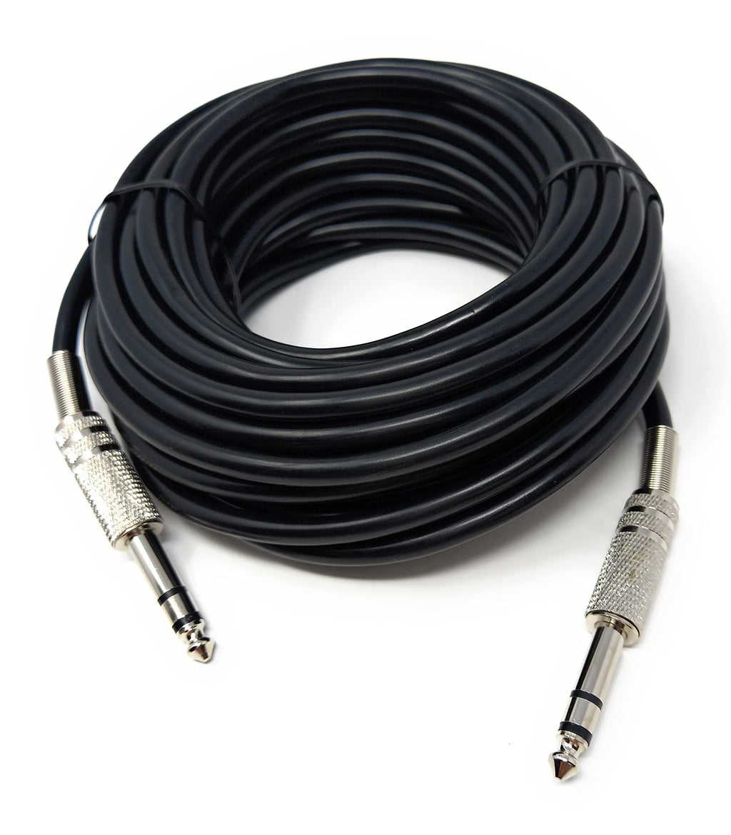 DRUT 6.35mm Male to 6.35mm Male Stereo Audio Cable, 1/4" TRS Connectors For Professional Music Instruments & Home Audio