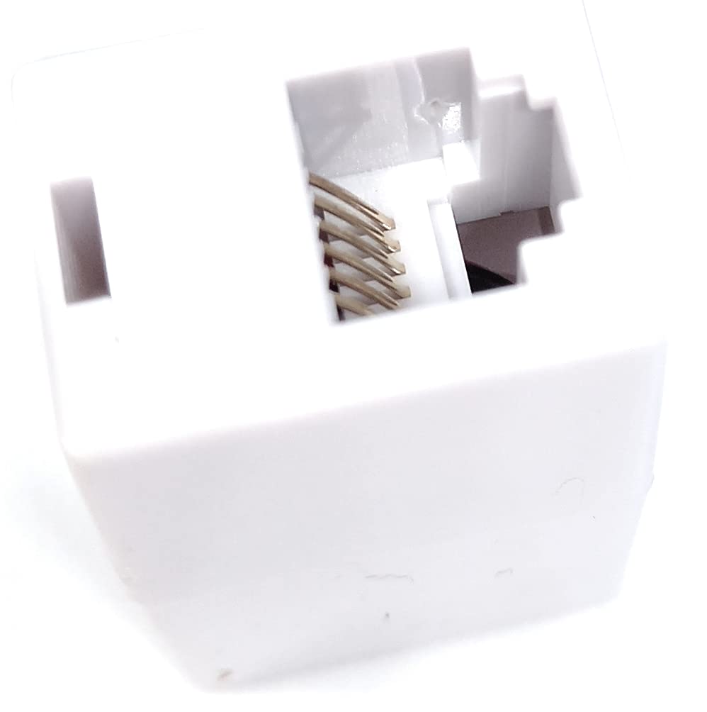 Kable RJ12 to RJ12 COUPLER ADAPTER (6P6C) In-Line Straight Wired RJ12/RJ11 ADSL Connector Socket