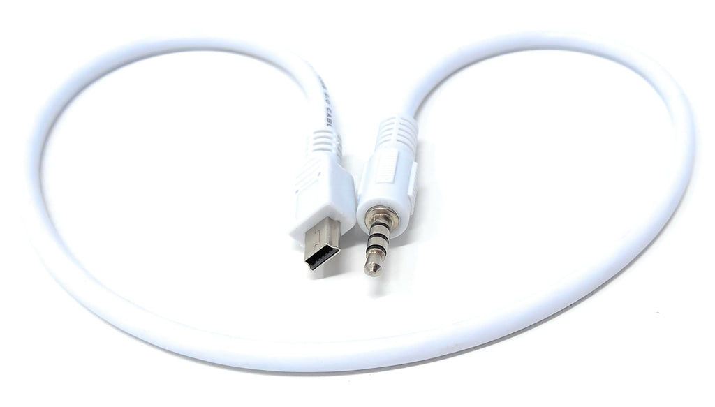 DRUT 50cm 3.5mm 4 Pole Male Audio Jack to 5 Pin Mini USB Male Adapter, TRS Aux Cable 1.6ft