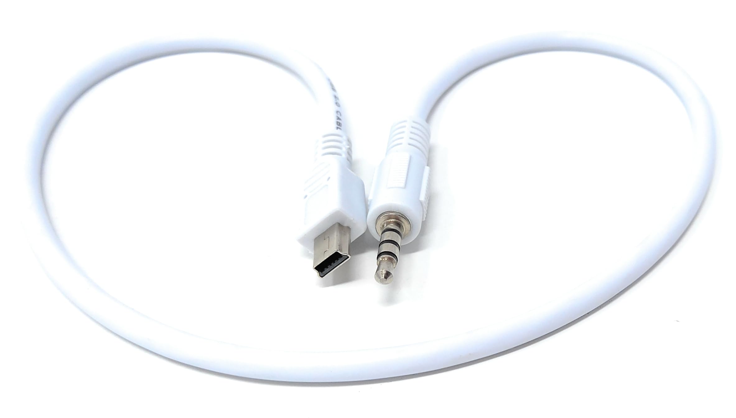 DRUT 50cm 3.5mm 4 Pole Male Audio Jack to 5 Pin Mini USB Male Adapter, TRS Aux Cable 1.6ft
