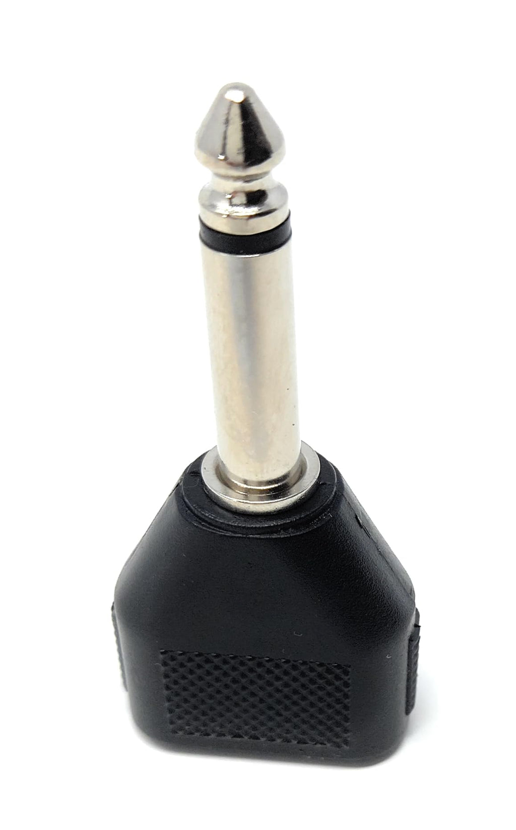 DRUT 6.35mm Mono Jack to 2 x 3.5mm Mono Jacks Sockets Plugs T Splitter Cable Adapter