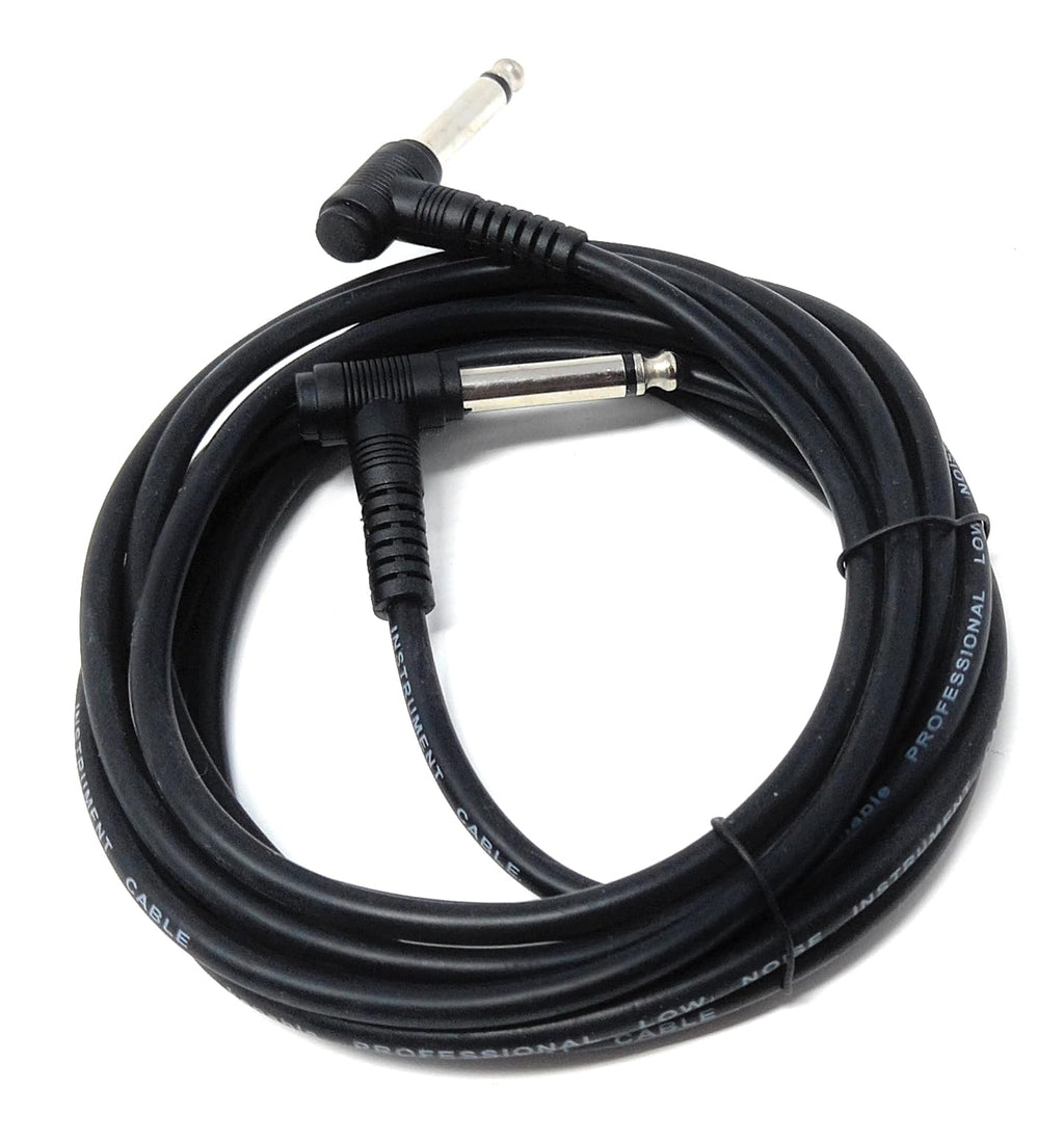 DRUT 6.35mm to 6.35mm Right Angle 90 Degree Jack Audio Mono Guitar Speaker Music Instrument Cable Lead