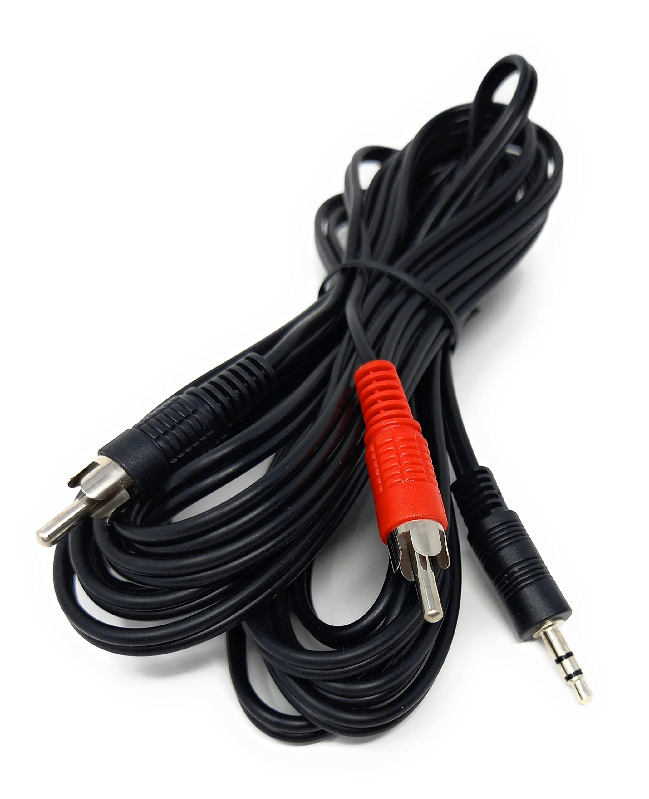 DRUT 3.5mm to Twin RCA Stereo Aux Phono Audio Cable Mini Jack Lead Cord Y Splitter Headphone Cord RCA Y Splitter Adapter