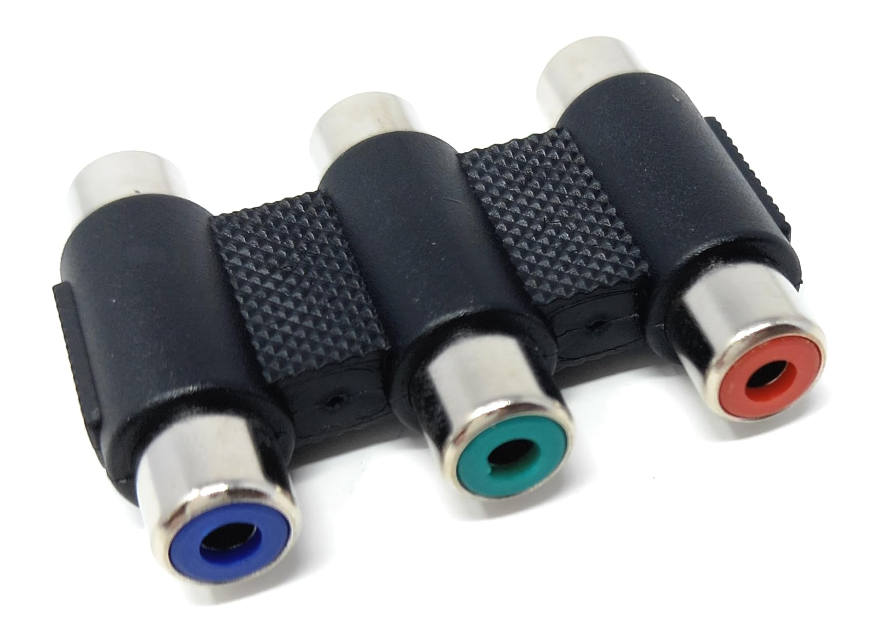 DRUT Triple RCA to RCA Phono Video Coupler Component RGB Red Green Blue Cable Adapter