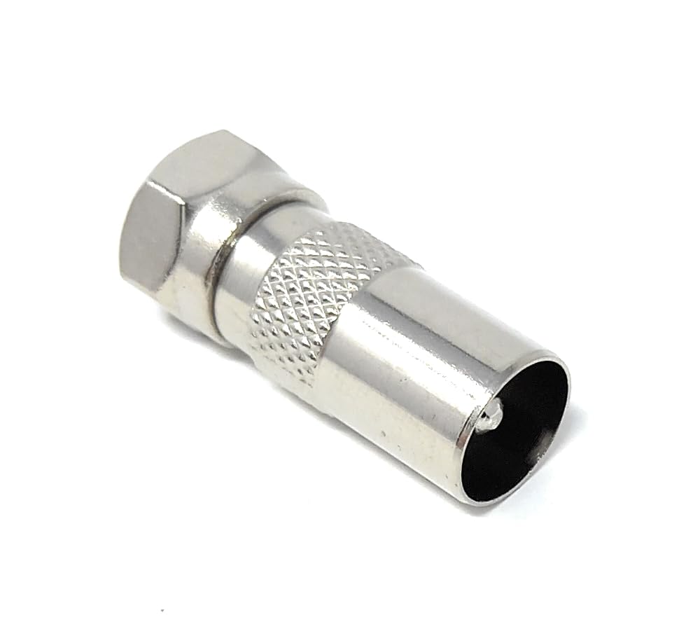 DRUT F Type Male Plug to TV RF Male Male Freeview Aerial Antenna Cable Lead Adapter Converter