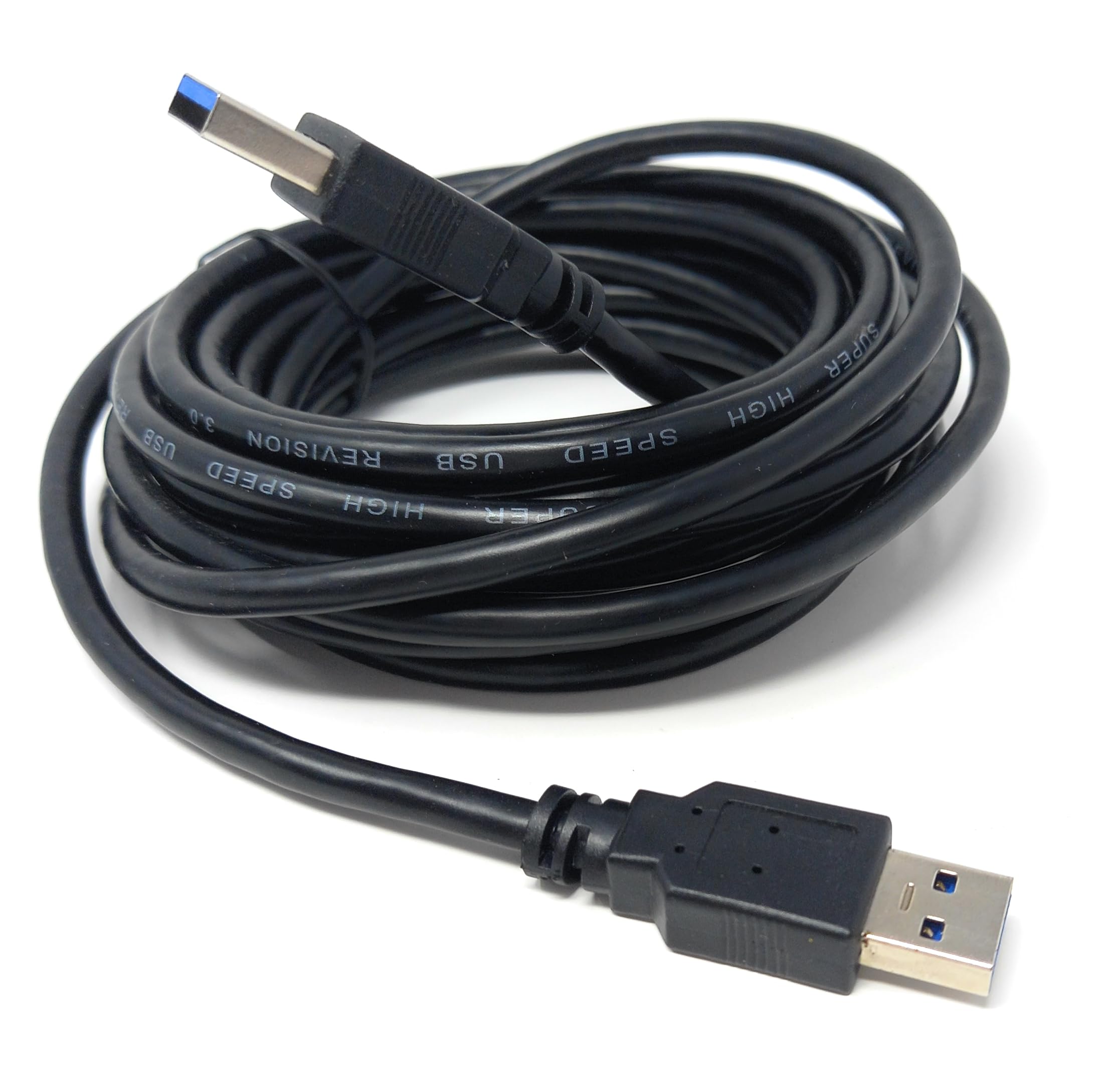 USB to USB 3.0 A Male to Male Lead 5 Gbit/s (625 MB/s), 10 Times Faster Than USB 2.0, SuperSpeed Data Transfer Cable