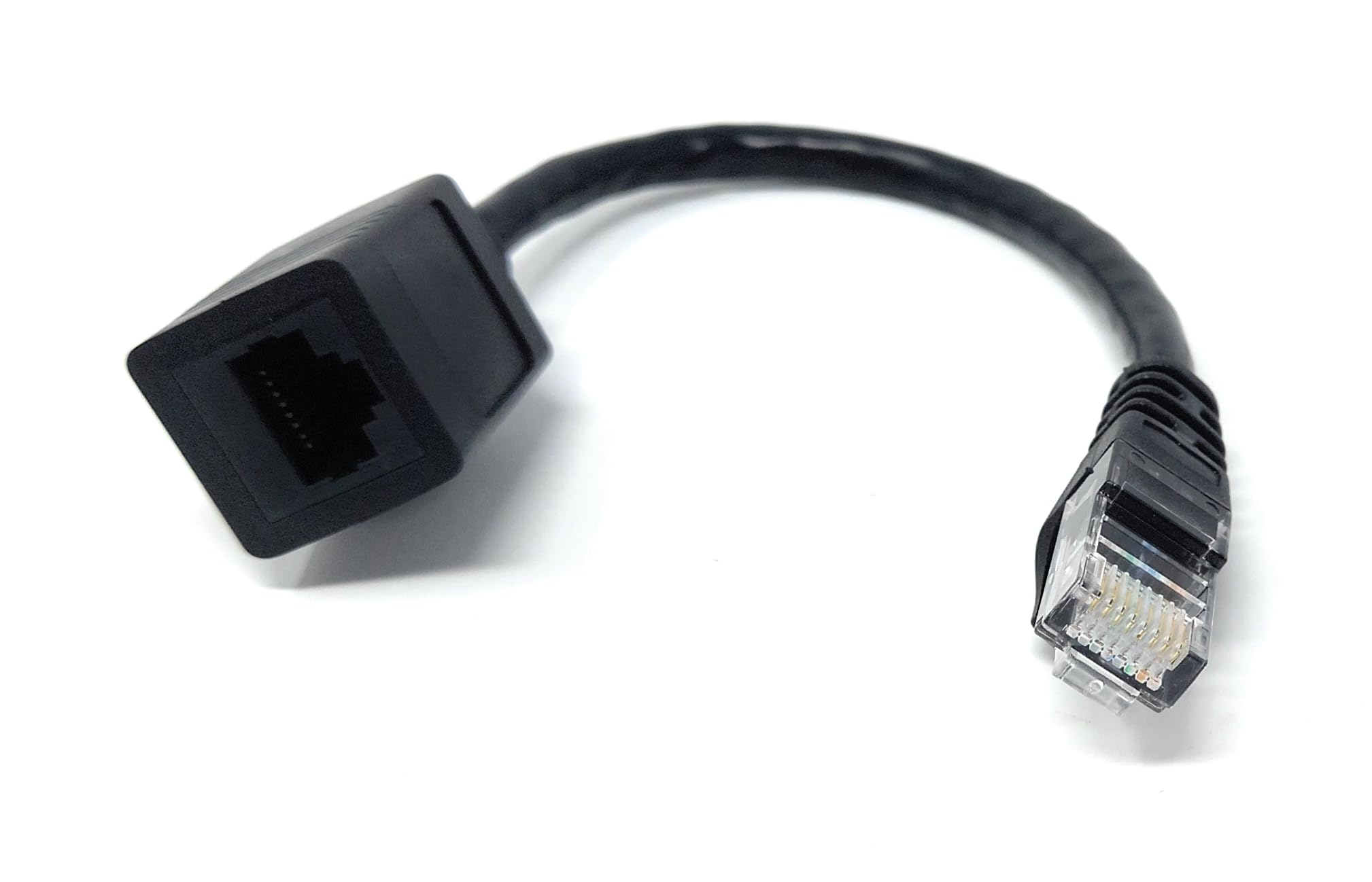 DRUT 15cm RJ45 Ethernet Extension Cable Cat6 Male to Female Network Adapter Cable, High-Speed LAN Patch Cord Extender for Router, Switch, Modem, PC, and Gaming Devices