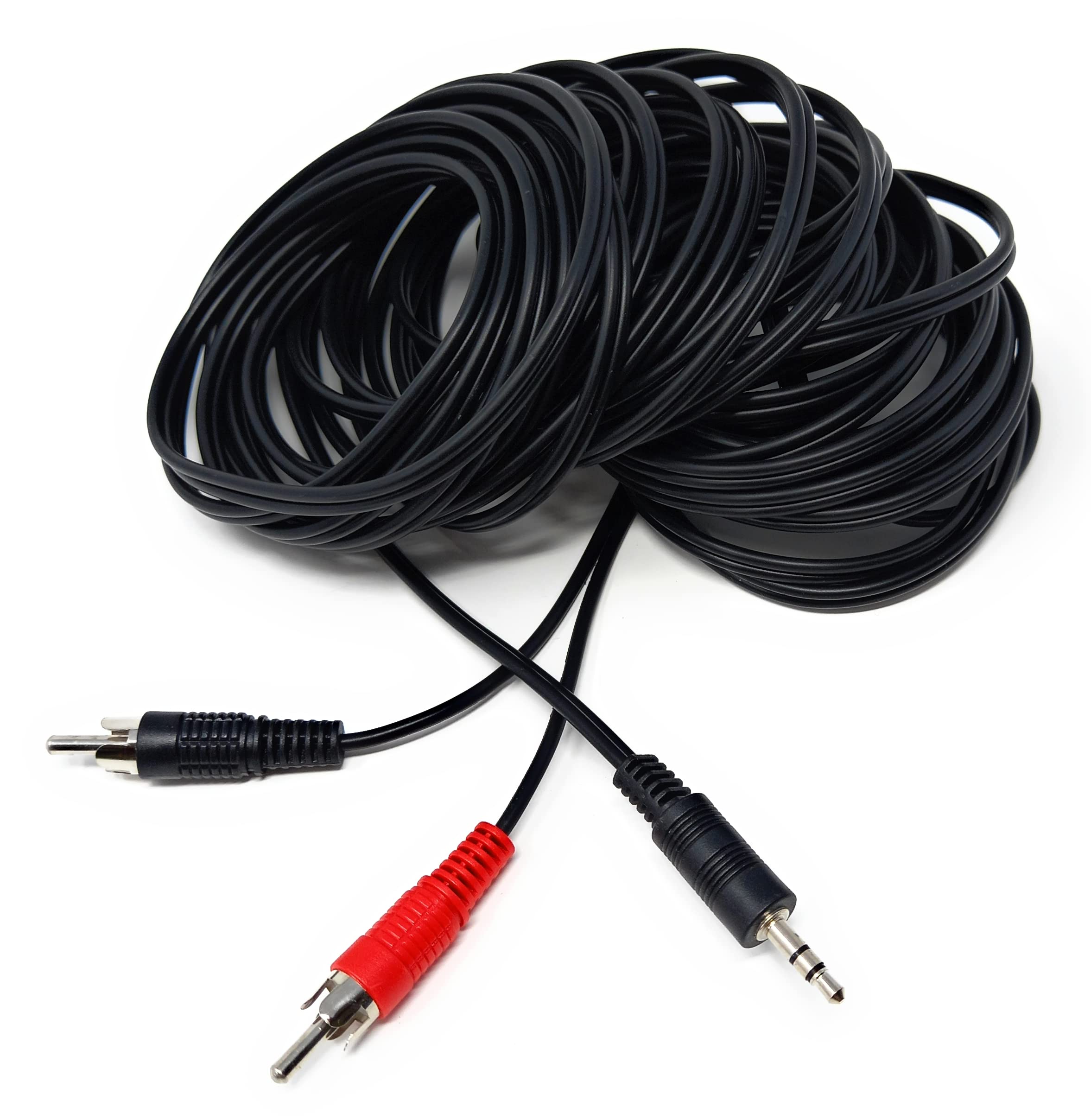 DRUT RCA to RCA Phono Twin Jack to Jack Stereo Audio Cable Lead Cord Compatible With CD/DVD/Amplifier/Hifi/DJ Mixer/Turntable