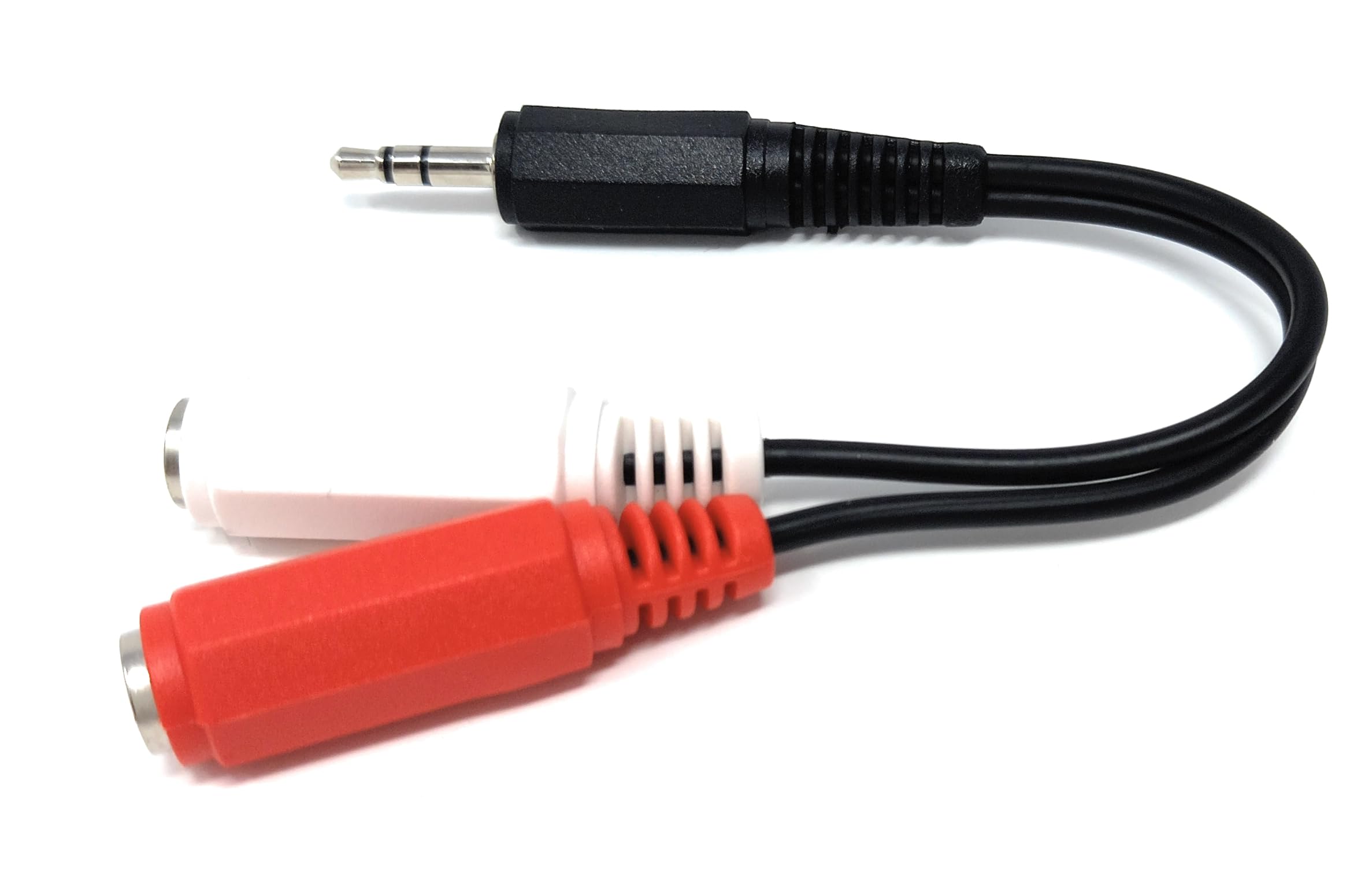 3.5mm Stereo Jack Plug to 2 x 3.5mm Mono Jack Sockets Cable Lead