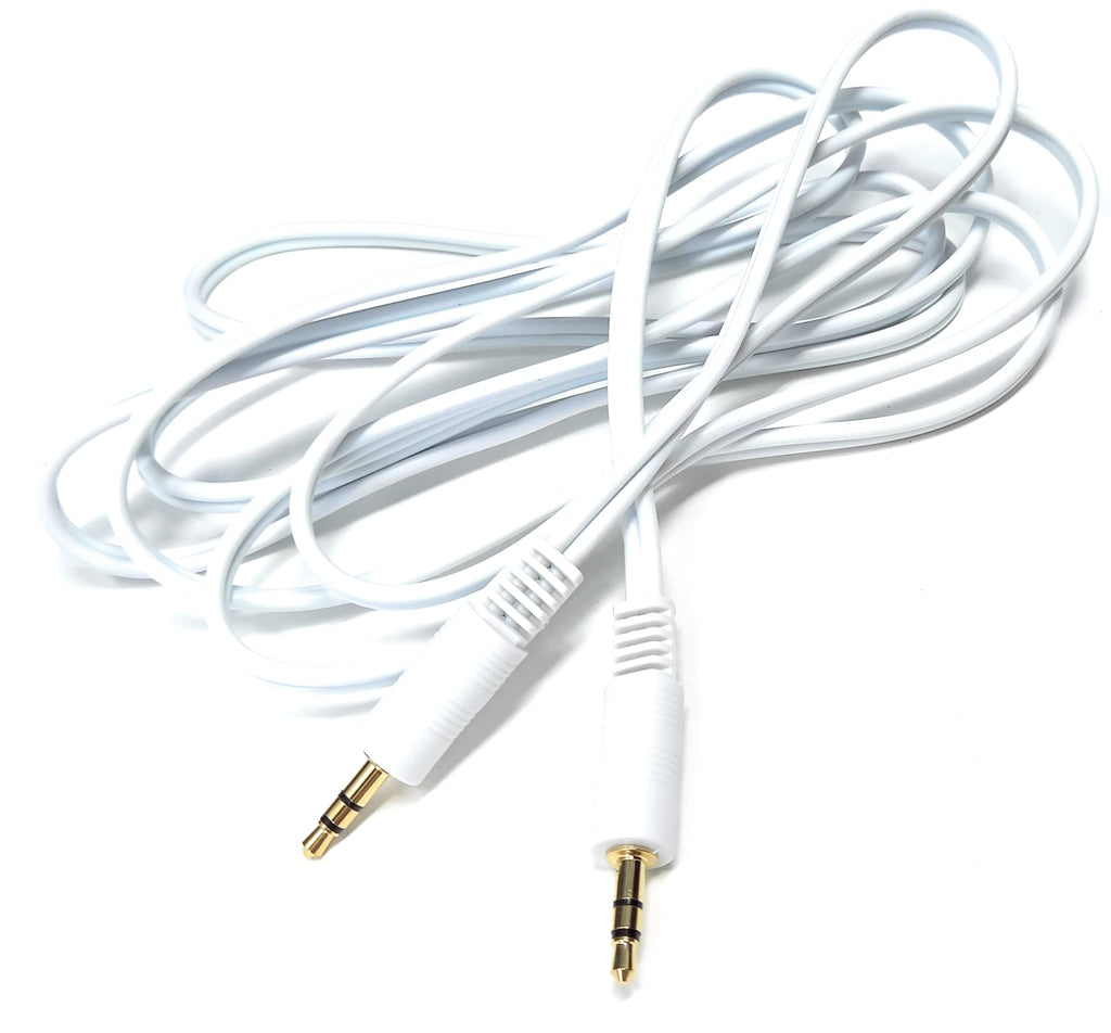 DRUT 3.5mm to 3.5mm Stereo Audio AUX Cable Gold Connectors, Small 3 pin Jack to Jack Speaker Lead