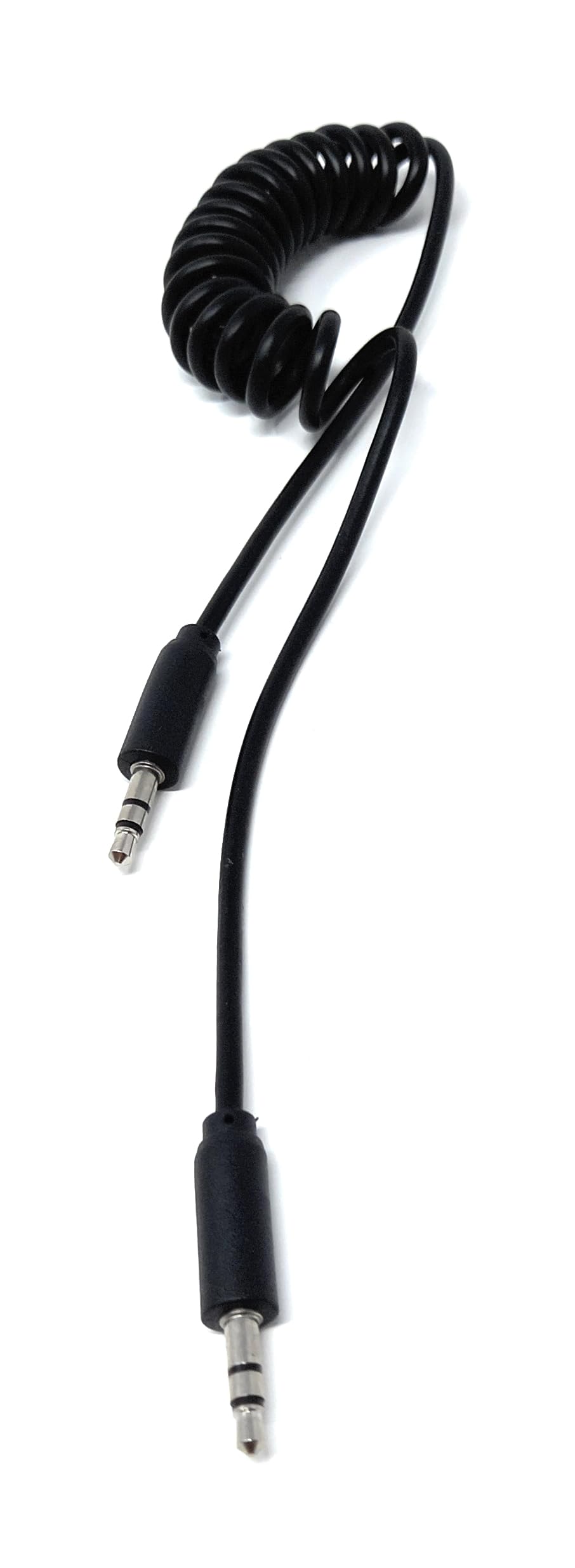 DRUT Coiled 3.5mm to 3.5mm Male to Male Stereo TRS Cable for Car Stereo Smartphone Tablet MP3 Player