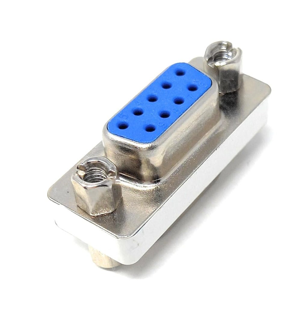 DRUT DB9 Female to Female Serial Gender Changer Adapter – D9 Connector for RS-232 Serial Devices and Extension Cables