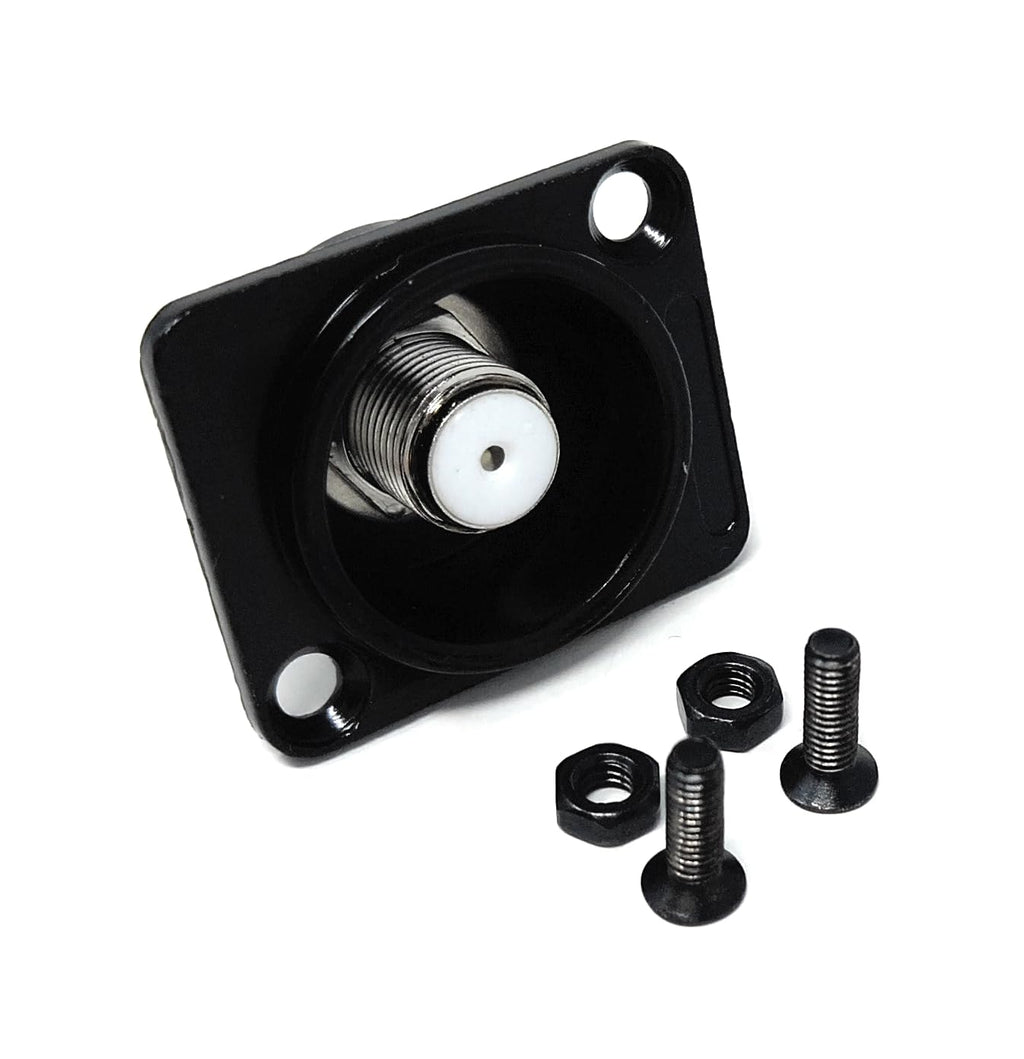 DRUT F-Type Female to Female D-Series Panel Mount Coaxial Adapter – Snap-In Coax Cable Extender Coupler for Wall Plates