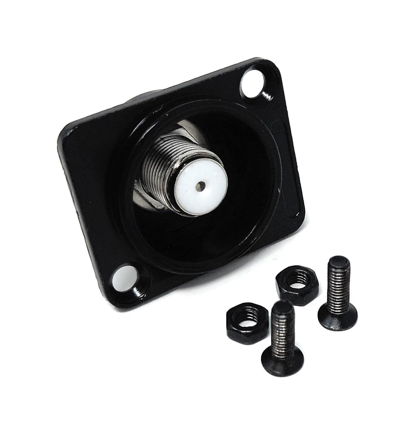 DRUT F-Type Female to Female D-Series Panel Mount Coaxial Adapter – Snap-In Coax Cable Extender Coupler for Wall Plates
