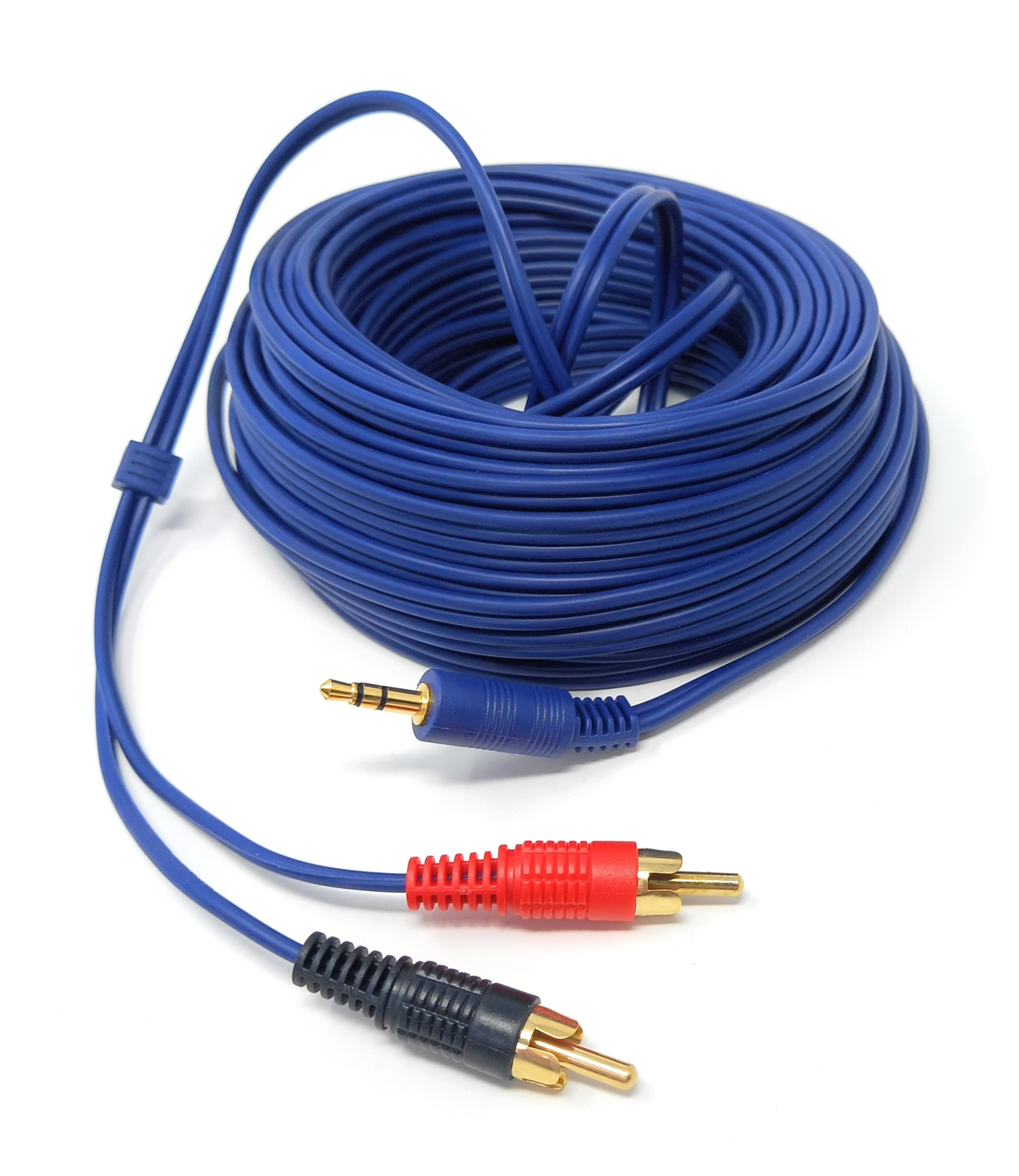 DRUT 3.5mm to Twin RCA Stereo Aux Phono Audio Cable Mini Jack Lead Cord Y Splitter Headphone Cord RCA Y Splitter Adapter