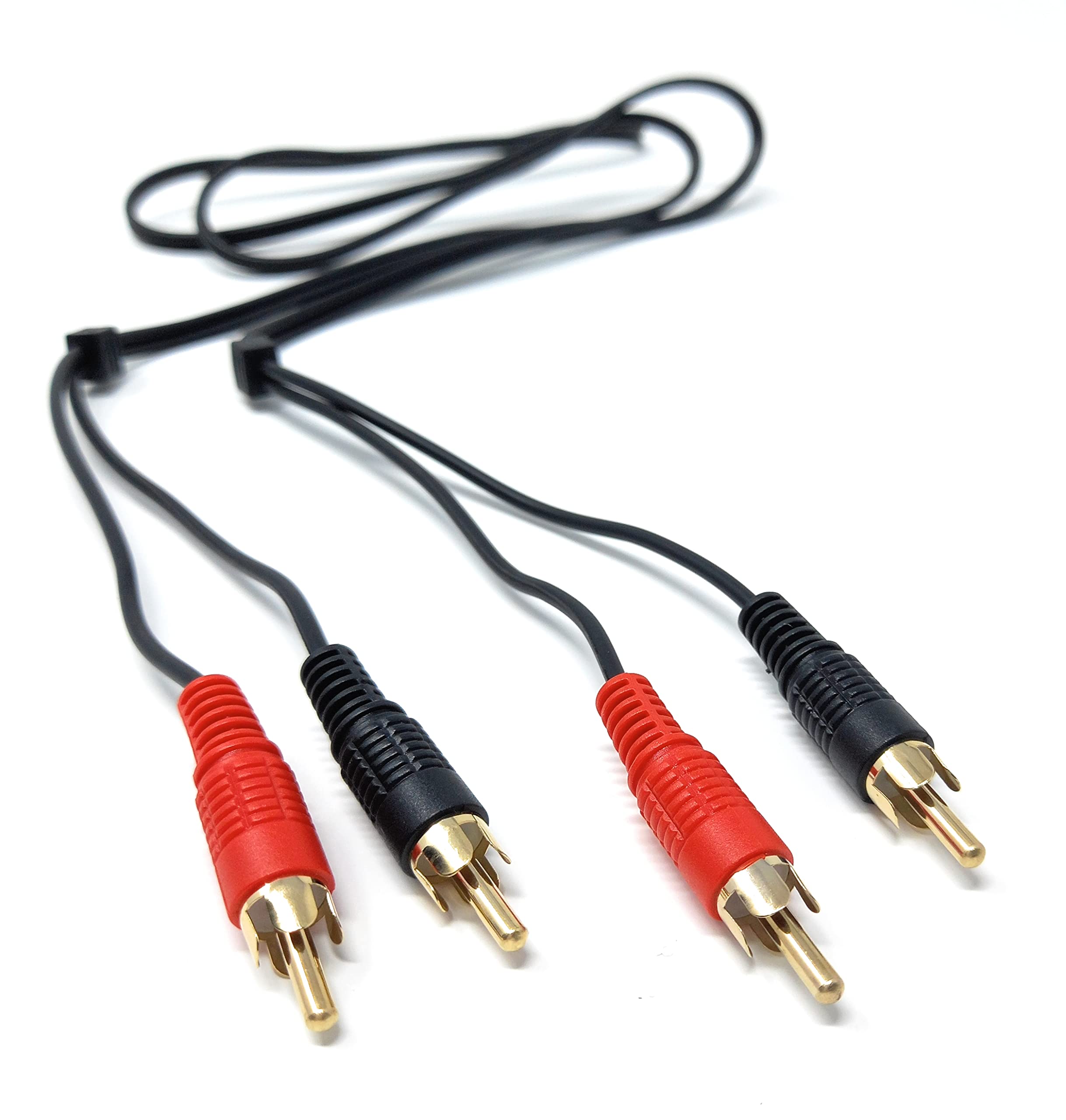 DRUT RCA to RCA Phono Twin Jack to Jack Stereo Audio Cable Lead Cord Compatible With CD/DVD/Amplifier/Hifi/DJ Mixer/Turntable