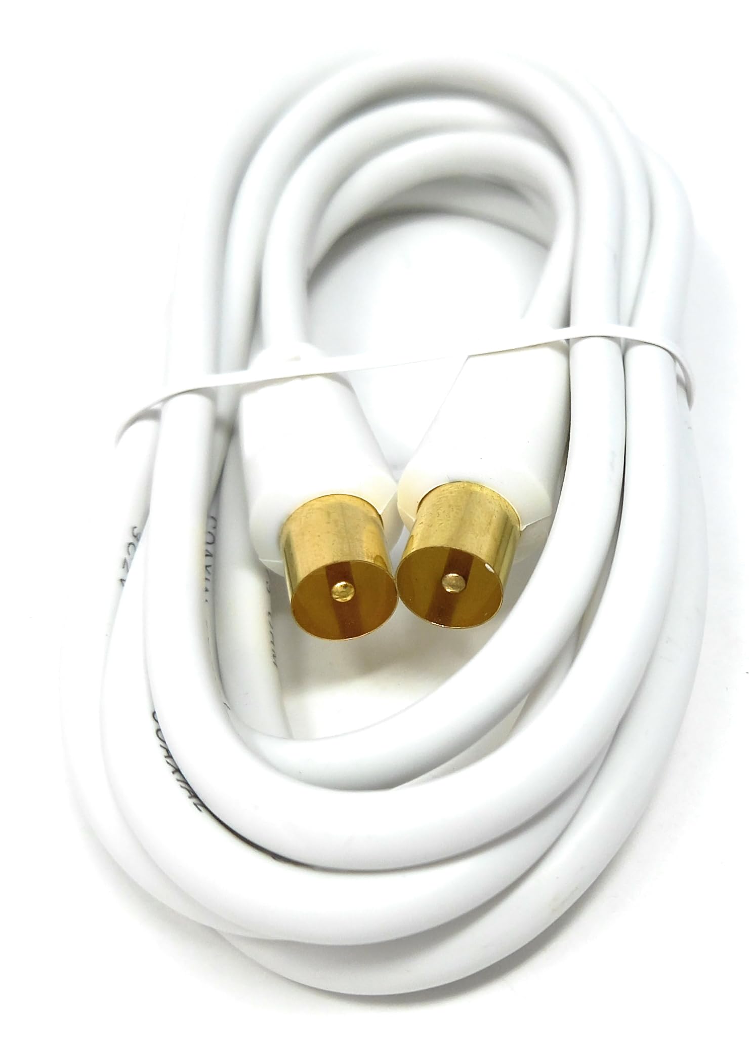 DRUT TV Male to Male Plug Coaxial Cable RG6 Aerial Digital Antenna RF Fly Lead Cable