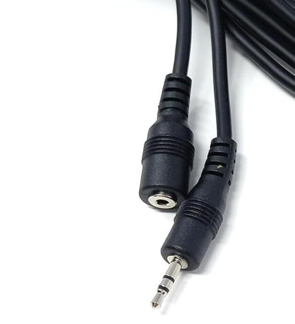 DRUT 2.5mm Stereo Jack Plug to 2.5mm Socket Extension Male to Female Audio Lead Cable Nickel Connectors