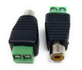 DRUT RCA Female Plug TO Screw Terminal Video AV Balun Adapter