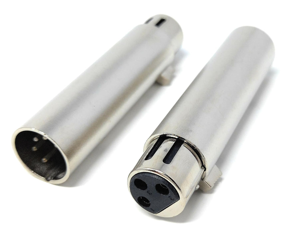 5-Pin XLR Male to 3-Pin XLR Female DMX Converter Adapter – Audio Connector for DMX Stage Lighting, Dimmer Console, Microphone