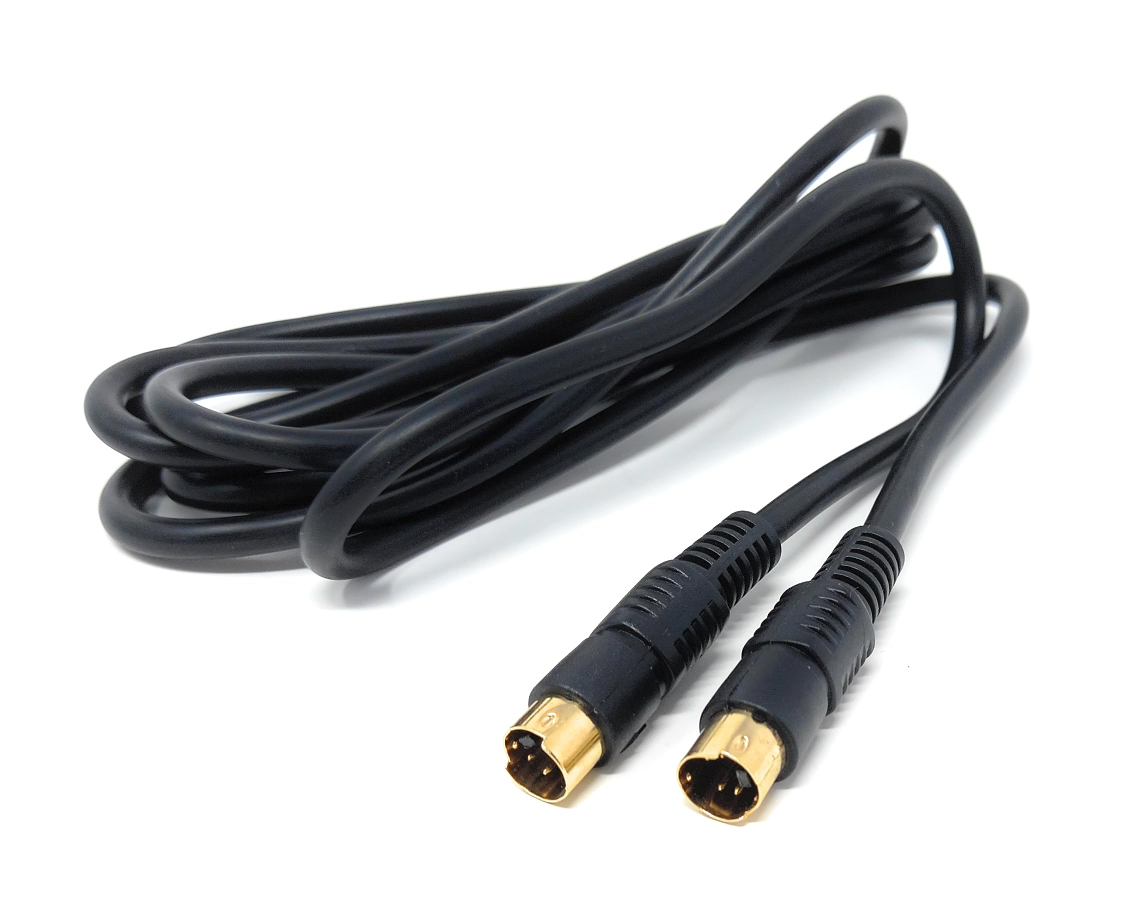 DRUT S-Video (SVHS) Cable 4-pin Male to Male Gold Plated Compatible With TV, HDTV, DVD, VCR, Camcorder, Game Console