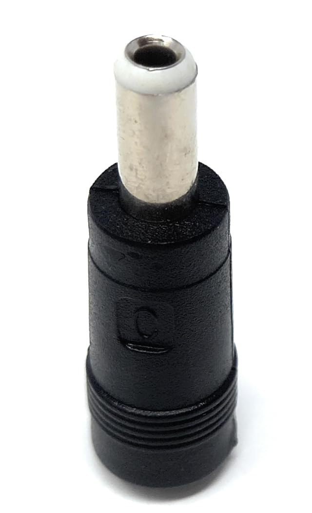DRUT 5.5mm x 2.1mm Female Socket to 2.5mm Male Plug DC Power Adapter Cable Converter