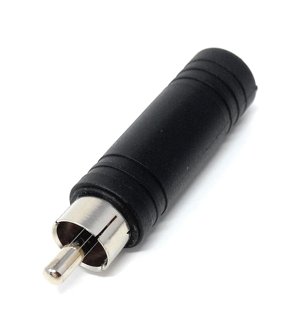 DRUT 6.35mm Mono Jack Socket to RCA Male Phono Plug Adapter