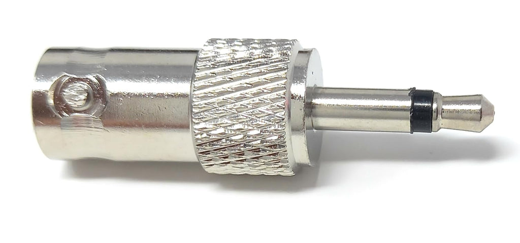 DRUT BNC Socket to 3.5mm Male Mono Jack Plug Composite Coax Cable Adapter