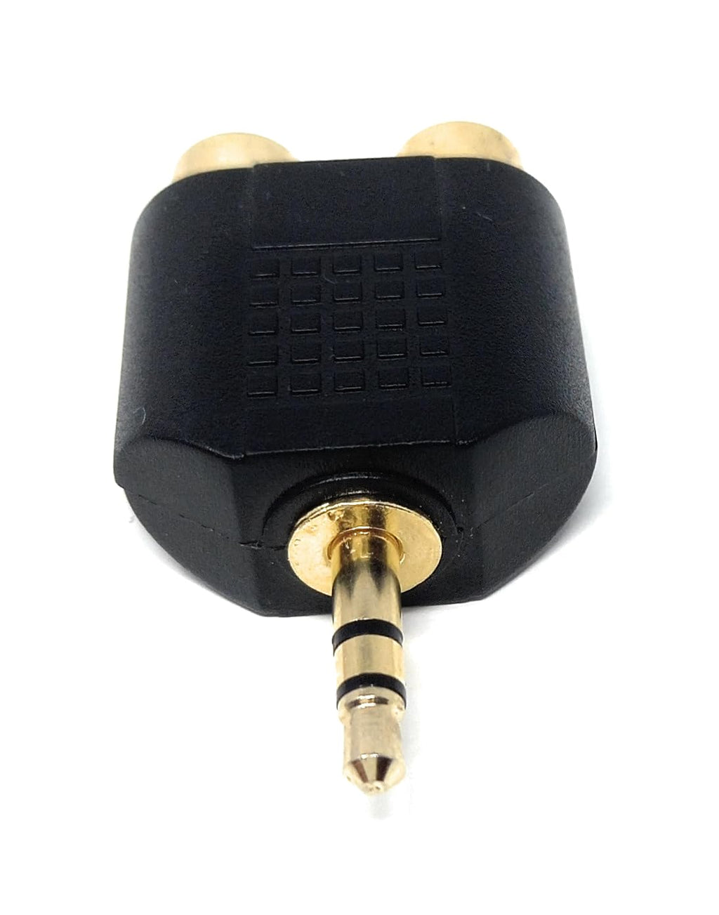 DRUT 3.5mm Stereo Jack Plug to Twin RCA Phono Mono Splitter or Combiner Audio Adapter