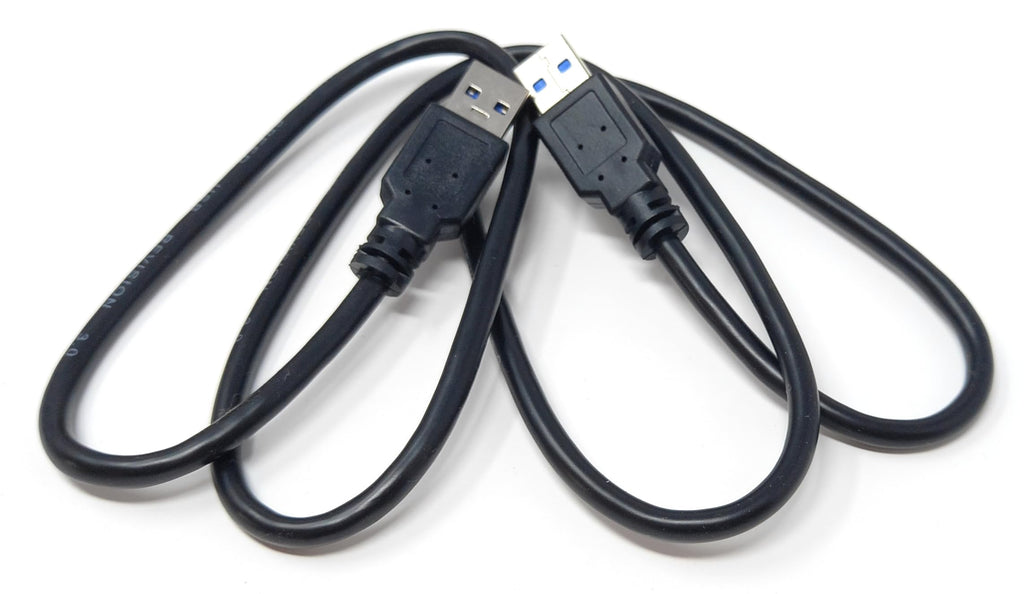 USB to USB 3.0 A Male to Male Lead 5 Gbit/s (625 MB/s), 10 Times Faster Than USB 2.0, SuperSpeed Data Transfer Cable