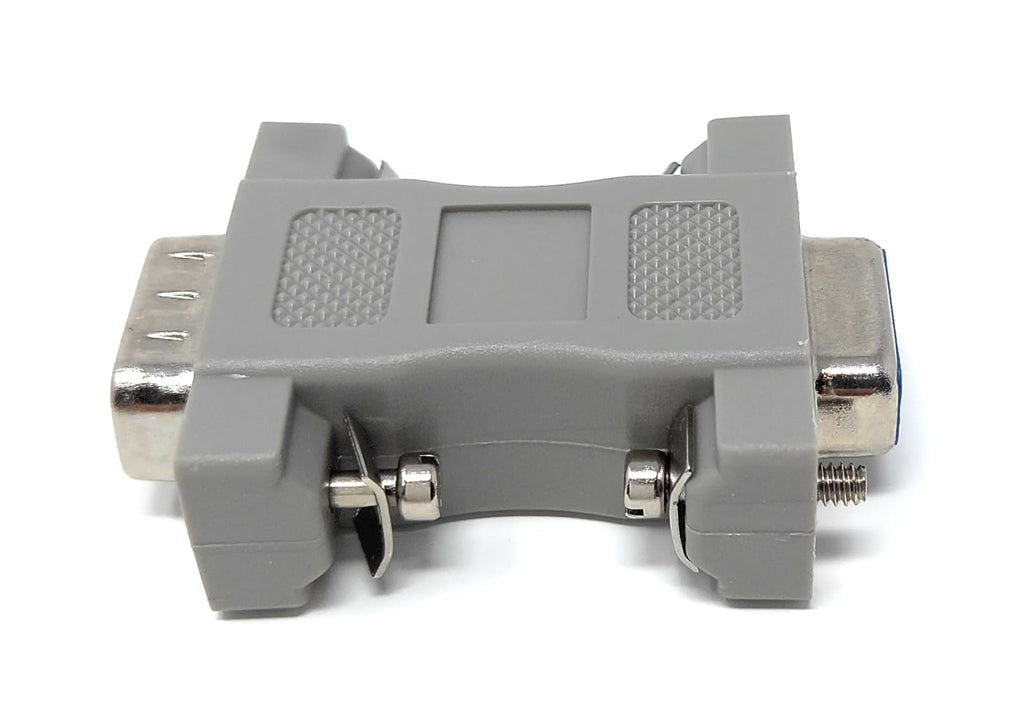 DRUT D9 Male to HD15 Female Adapter, 9-Pin to 15-Pin Serial to VGA/SVGA Cable Converter