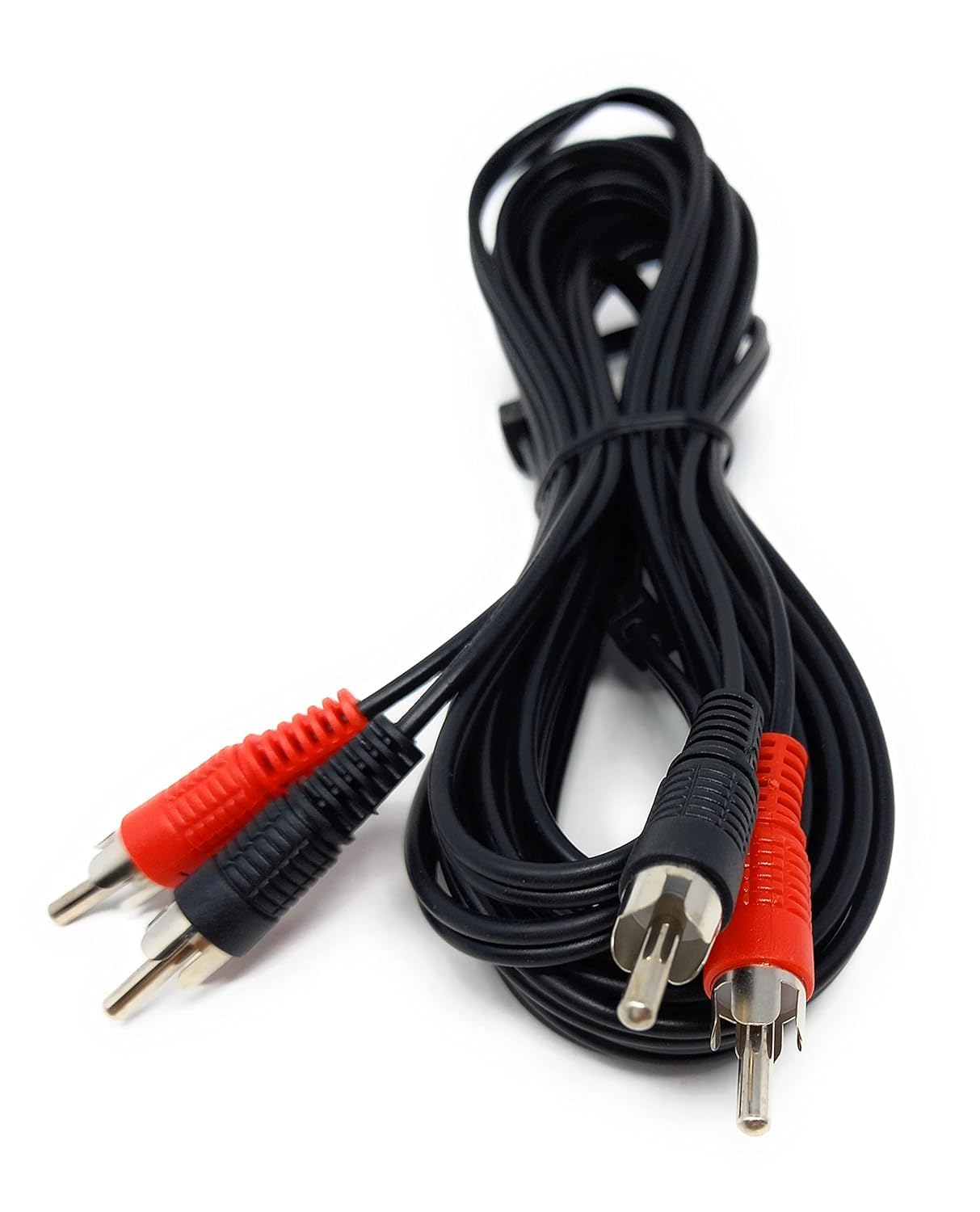 DRUT RCA to RCA Phono Twin Jack to Jack Stereo Audio Cable Lead Cord Compatible With CD/DVD/Amplifier/Hifi/DJ Mixer/Turntable