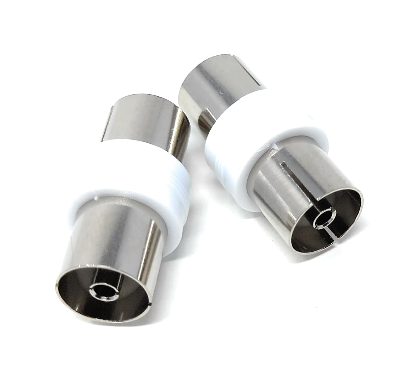 DRUT TV Aerial RF Lead Coupler Female to Female Socket Coaxial Connector, Coaxial Cable Adapter, Gender Changer