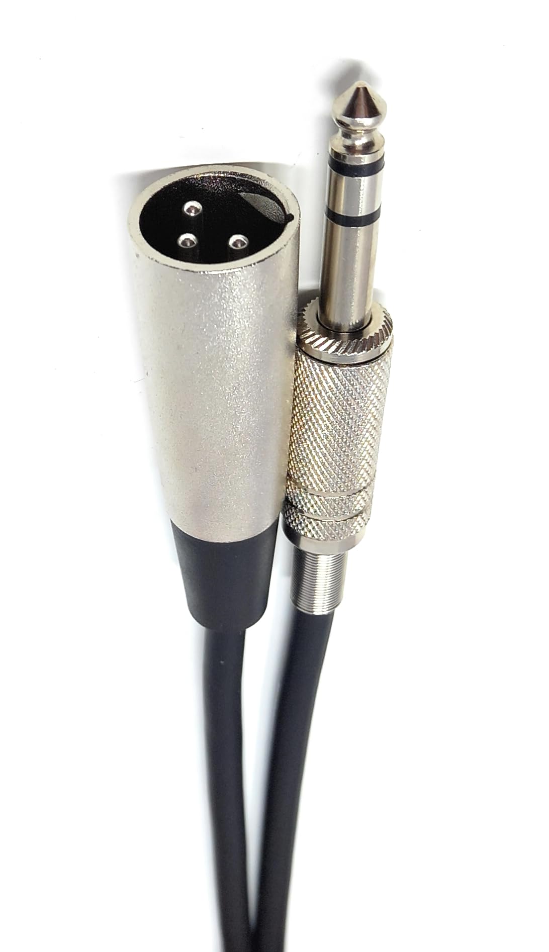 DRUT Stereo 6.35mm Jack to XLR Male 3 Pin Screened, Balanced, Flexible Audio Cable XLR Male to 1/4 TRS Stereo Cord for Pro HiFi, Guitar, Music Instrument, Microphone Lead
