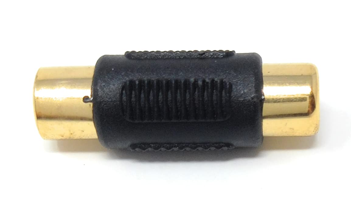 DRUT Phono RCA to RCA Coupler Joiner Female to Female Audio Connector Cable Adaptor Gender Changer