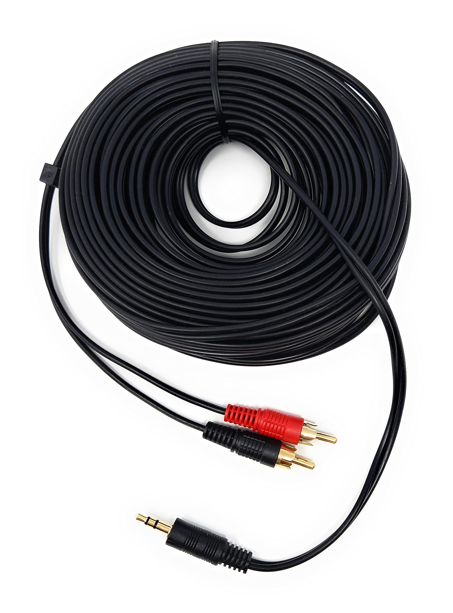 DRUT 3.5mm to Twin RCA Stereo Aux Phono Audio Cable Mini Jack Lead Cord Y Splitter Headphone Cord RCA Y Splitter Adapter