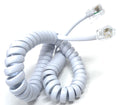 DRUT Coiled RJ10 RJ9 RJ22 4P4C 4 PIN Telephone Handset Curly Lead Cable