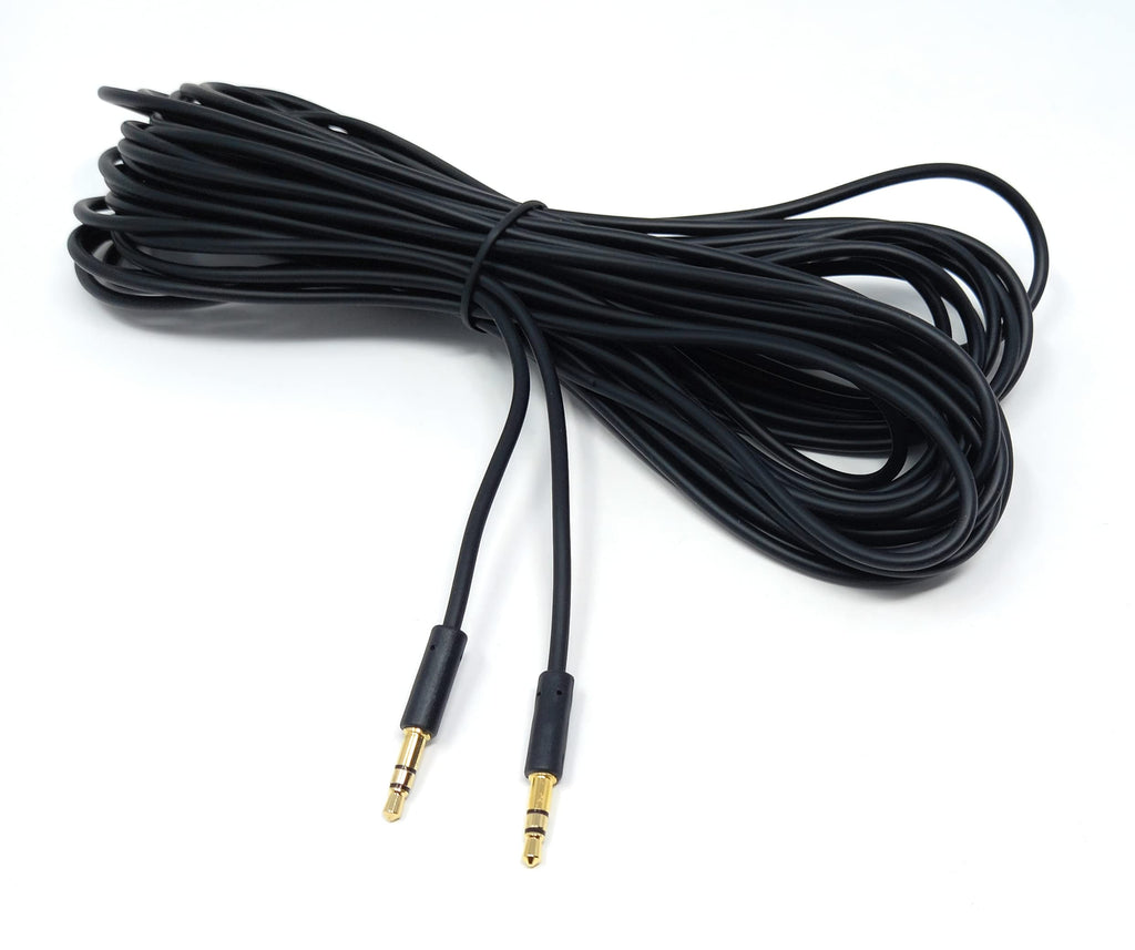 DRUT 3.5mm Stereo Audio Jack Plug to Plug, Male to Male AUX, Slim Flexible Lead Cable