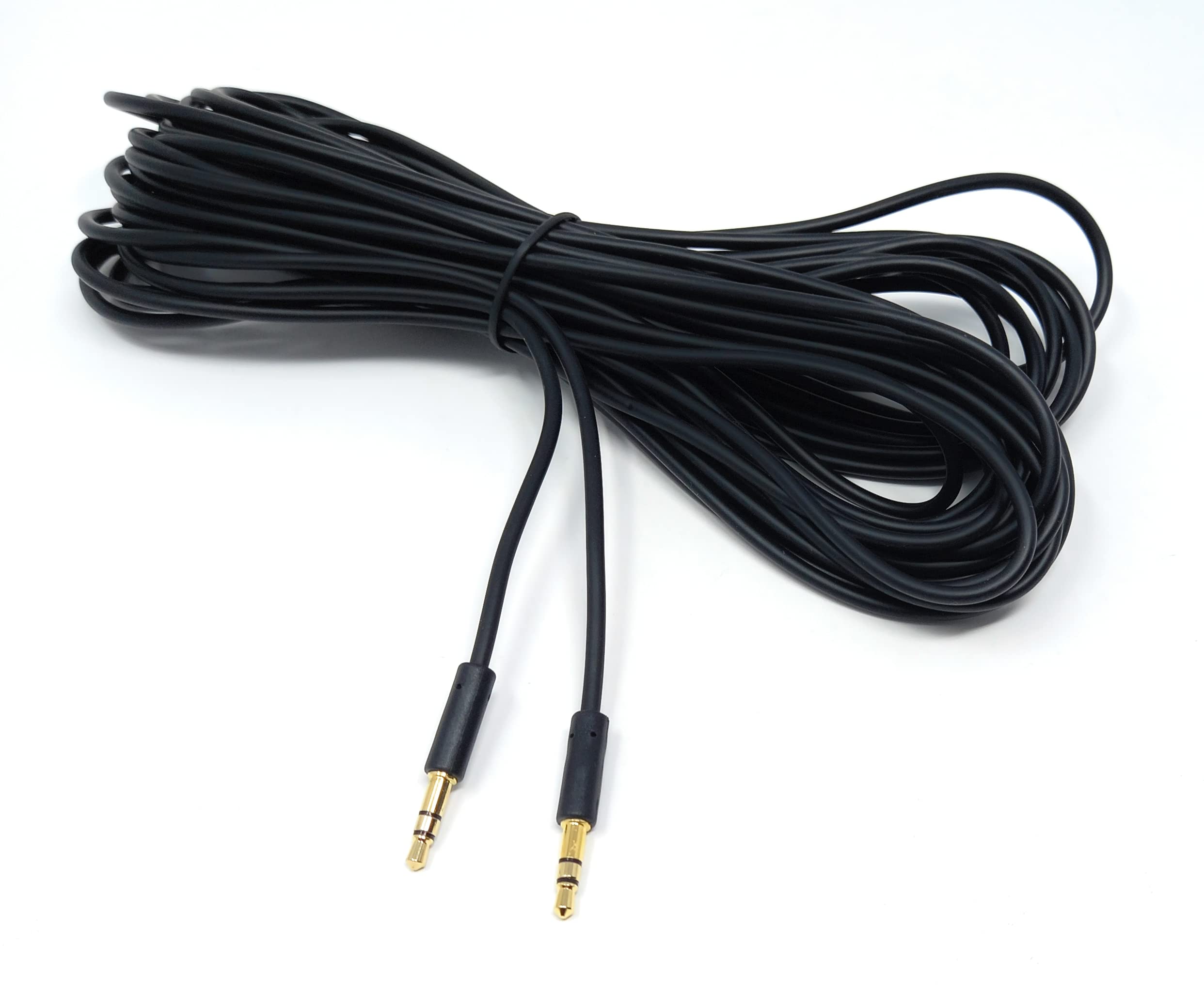 DRUT 3.5mm Stereo Audio Jack Plug to Plug, Male to Male AUX, Slim Flexible Lead Cable