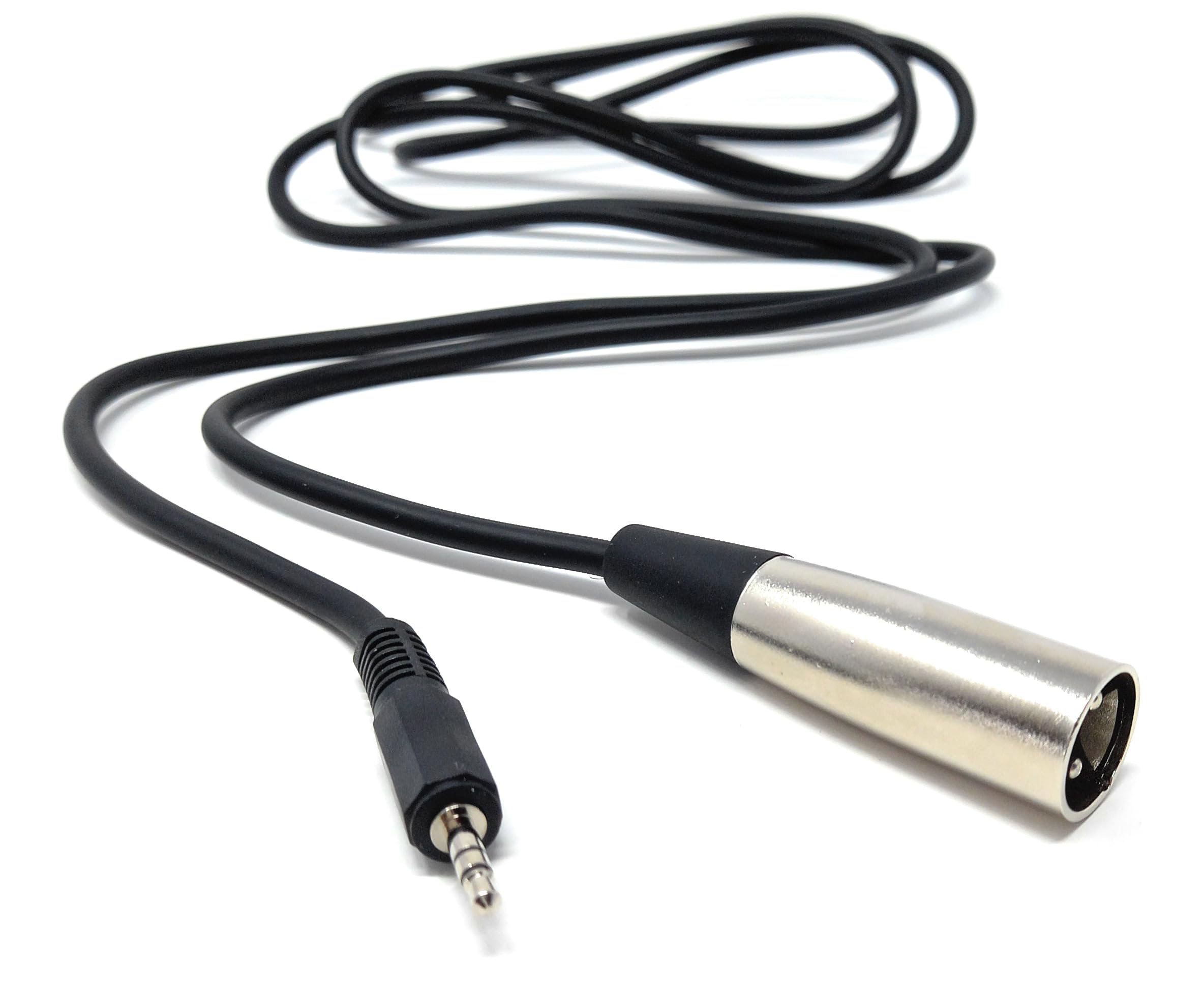 DRUT 3 Pin XLR Male to 3.5mm Stereo Jack Microphone, Audio Recording Lead Cable