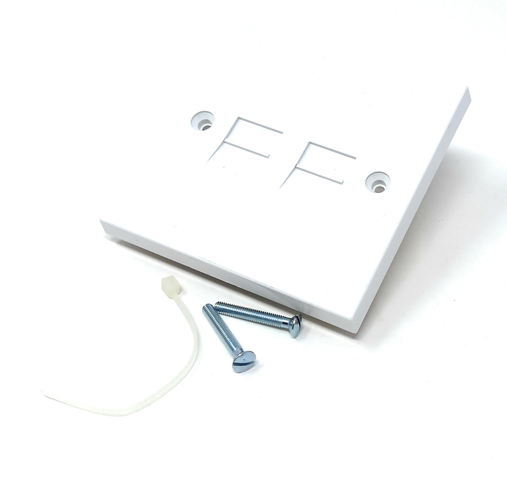 DRUT Twin BT Line Secondary Slave Extension Telephone Socket Faceplate 4/3A Type With IDC Connectors