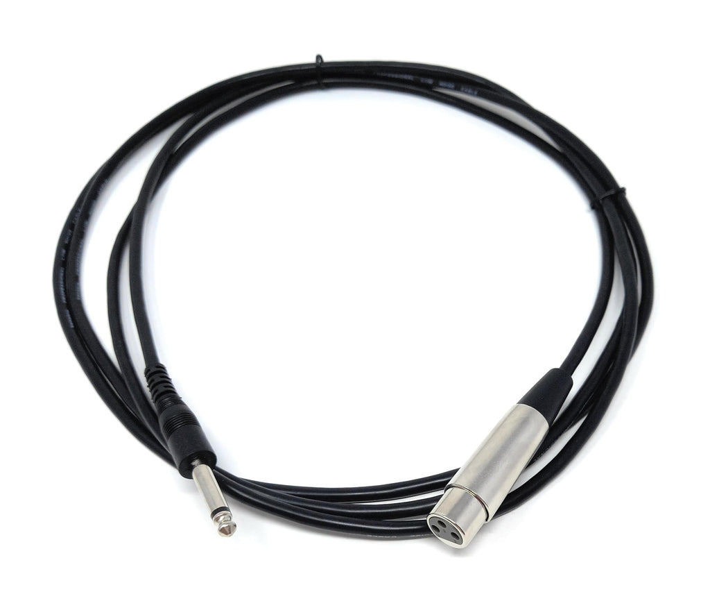 DRUT XLR Female to 6.35mm 1/4'' Stereo Jack TRS Balanced Audio Cable Lead Suitable for Microphone, Speakers, Stages, DJ, Studio