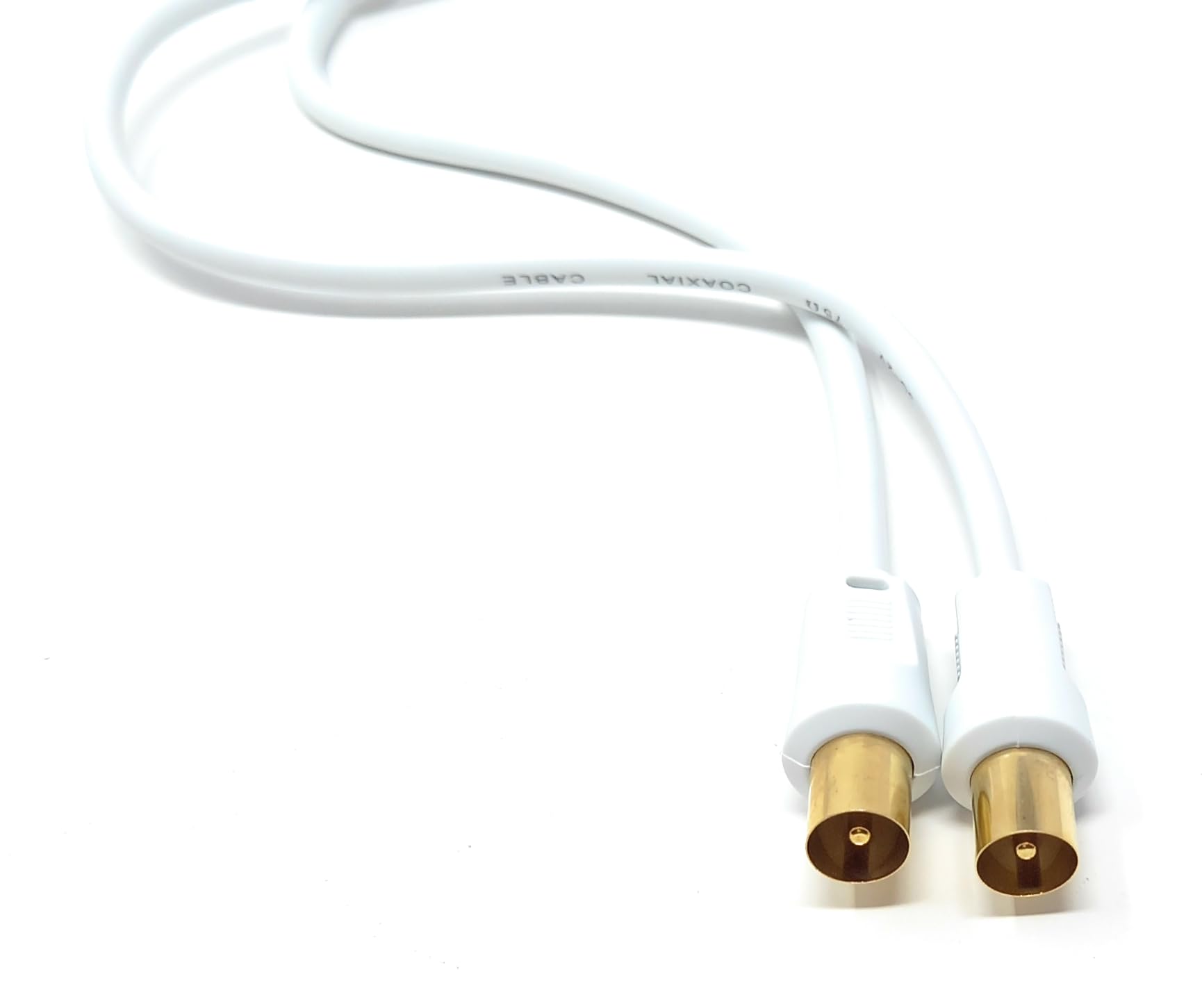DRUT TV Male to Male Plug Coaxial Cable RG6 Aerial Digital Antenna RF Fly Lead Cable