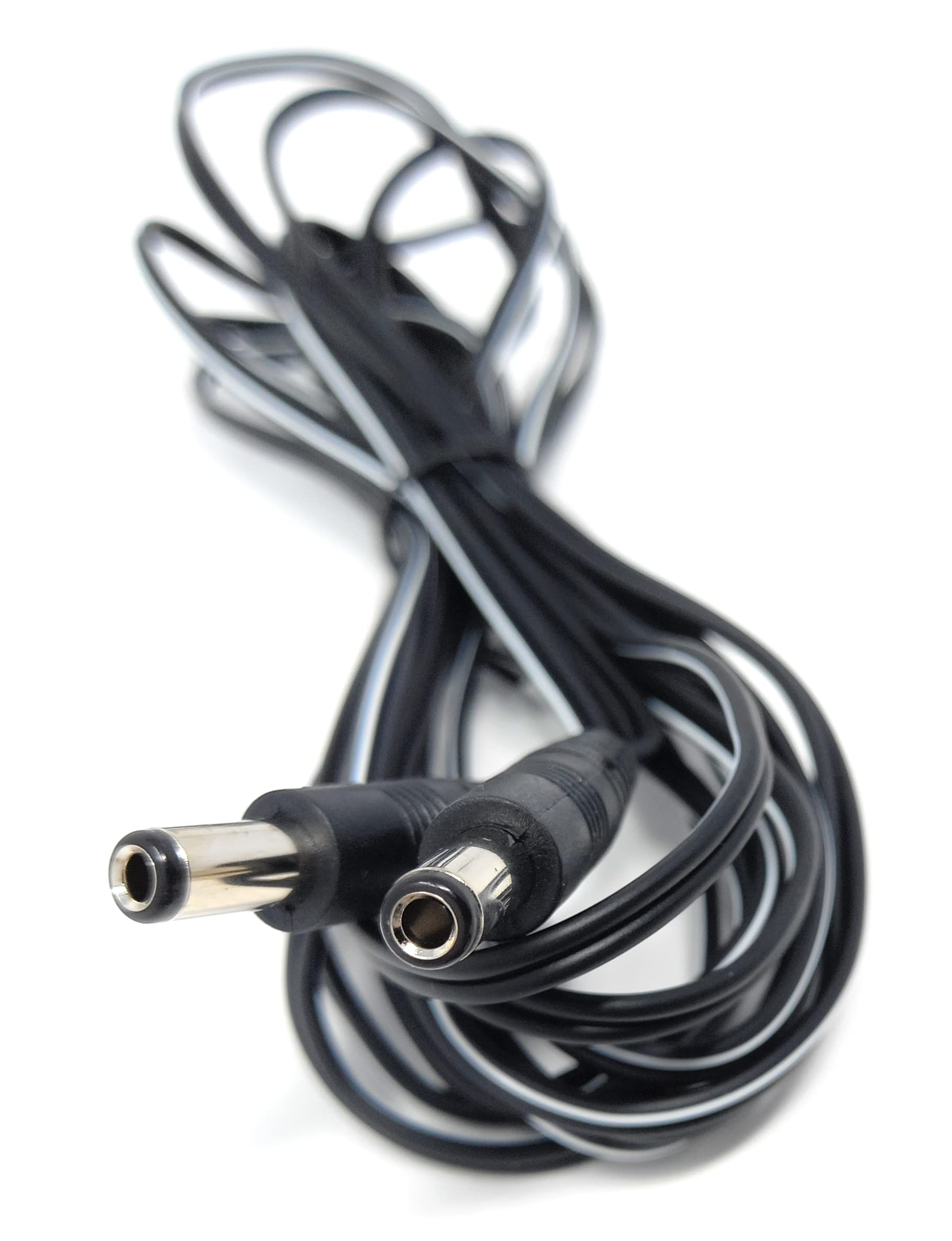 DRUT 2.5mm x 5.5mm Male to Male Power DC Connector Cable Lead for CCTV Camera, LED Lights