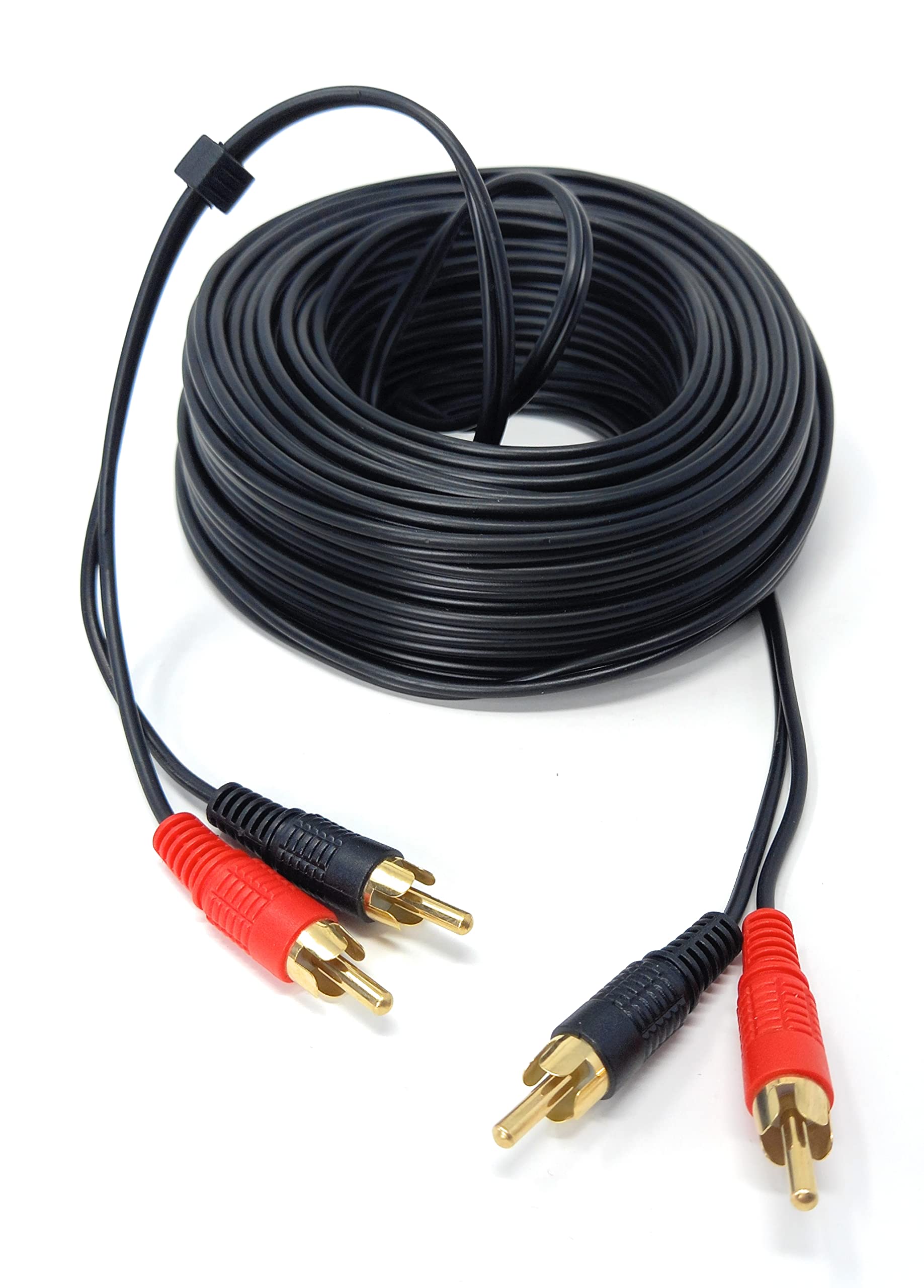 DRUT RCA to RCA Phono Twin Jack to Jack Stereo Audio Cable Lead Cord Compatible With CD/DVD/Amplifier/Hifi/DJ Mixer/Turntable