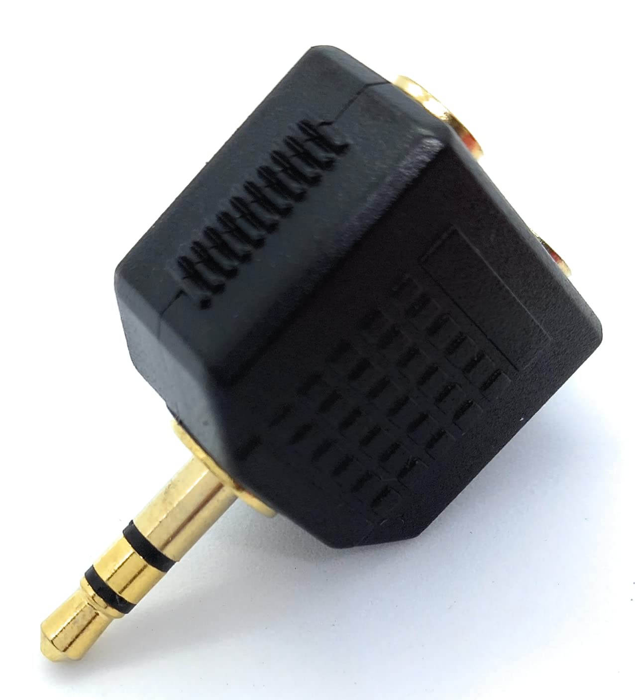 DRUT 3.5mm Stereo Jack to Twin 3.5mm Sockets Splitter Speaker, Headphone Cable Adapter, Gold Connectors