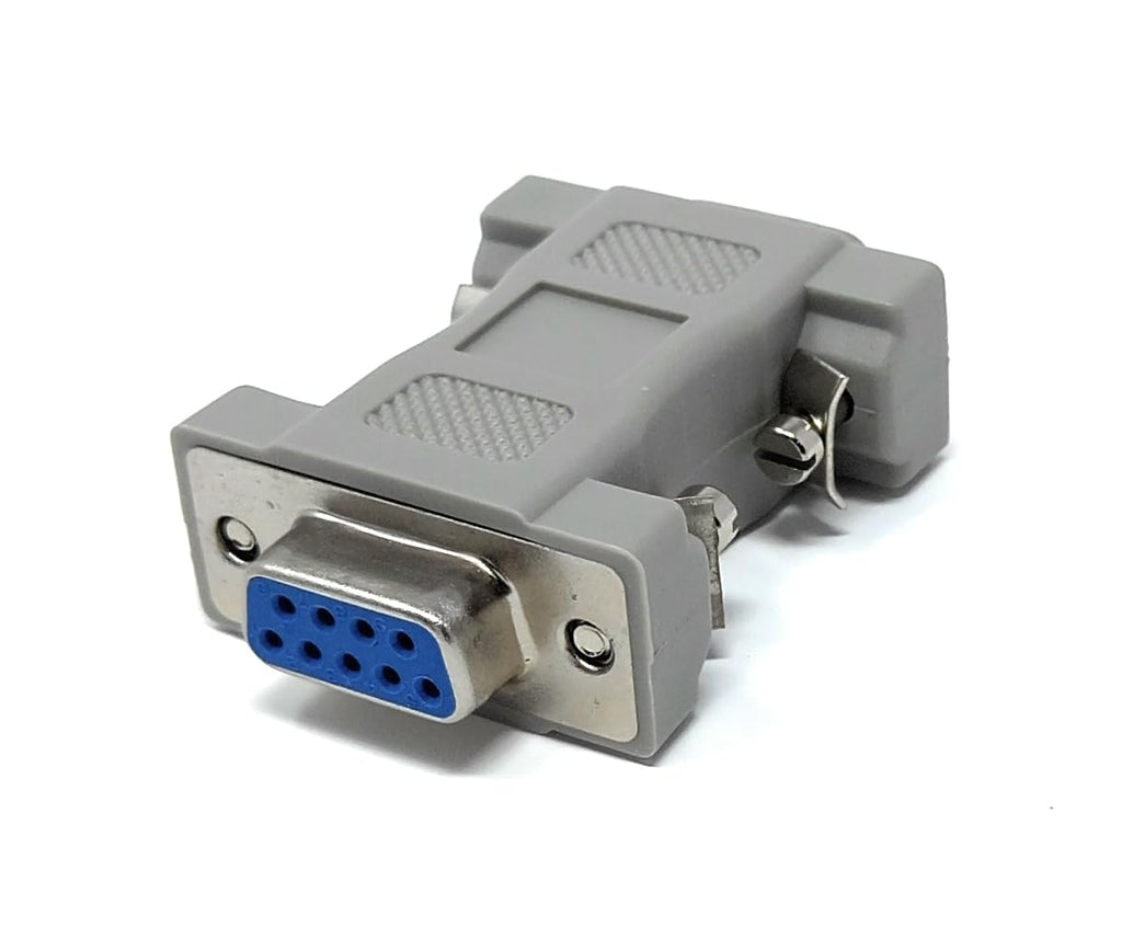 DRUT Serial to VGA 9 Pin Female to 15 Pin Male Adapter D9 to HD15 SVGA Cable Converter